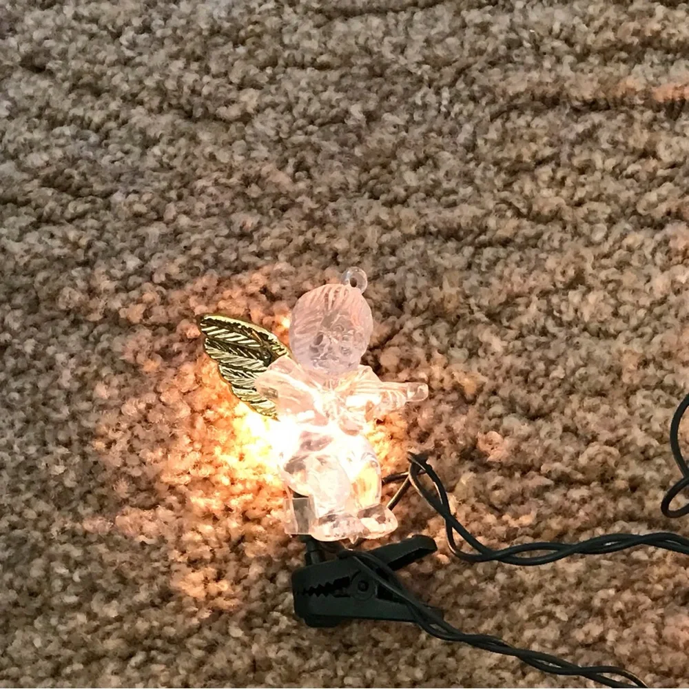 VTG Set of 20 Lighted Angels Cherubs Ornaments Christmas Holiday